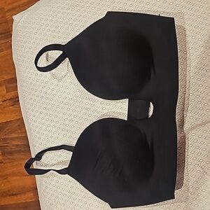 Plunge low back push up bra